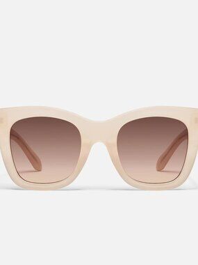 QUAY AFTER HOURS NO-NS-2556 BONE FRAME/BROWN FAWN LENSES SUNGLASSES